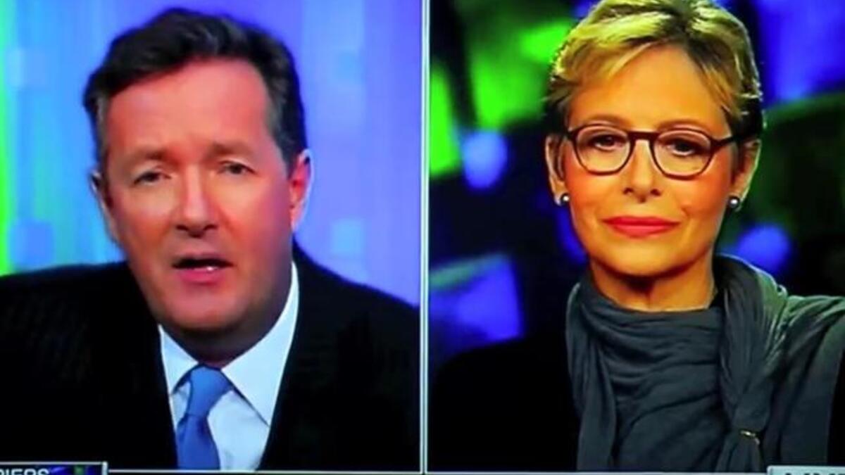 Piers Morgan and Vogue magazine's Joan Buck