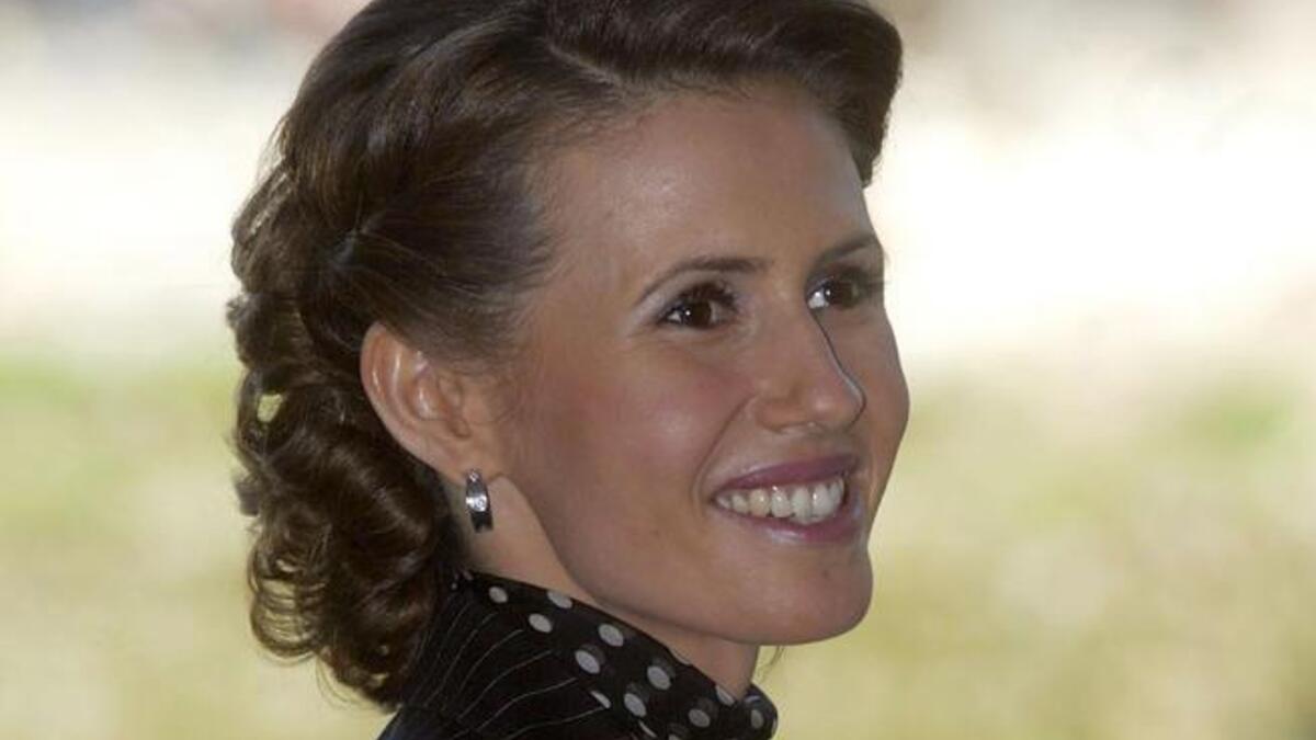 Asma al Assad in a nice hairdo.