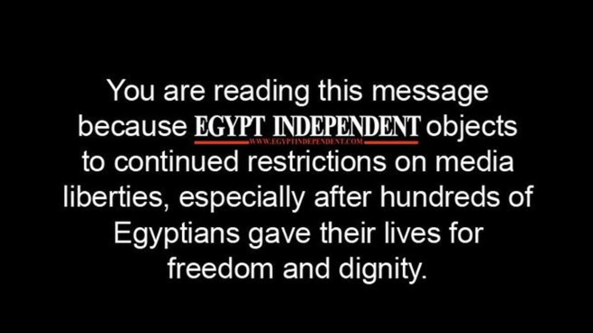 Egypt's free press still MIA as censors reign
