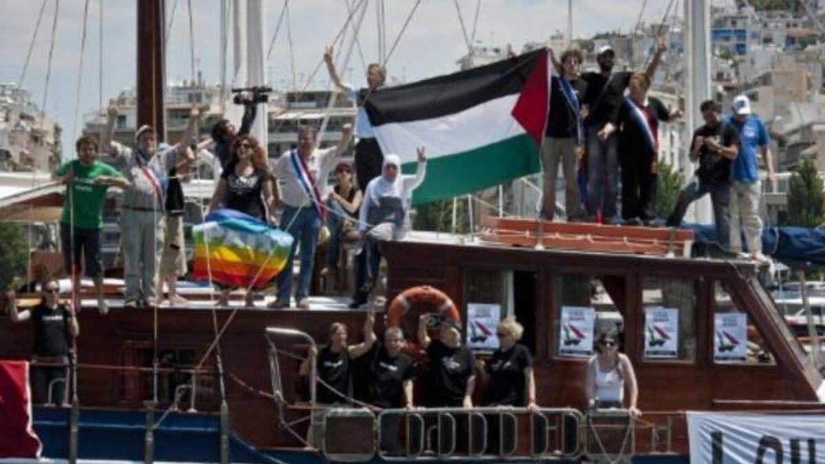 The Canadian ship The Tahrir pulled out of the Gaza Freedom Flotilla II over the weekend, 10th July.
Leaving only the French ship the Dignity El Karameh and the Swedish-Norwegian-Greek ship, Juliano,. Many activists
were forced to drop out, chiefly because they had to return to jobs.