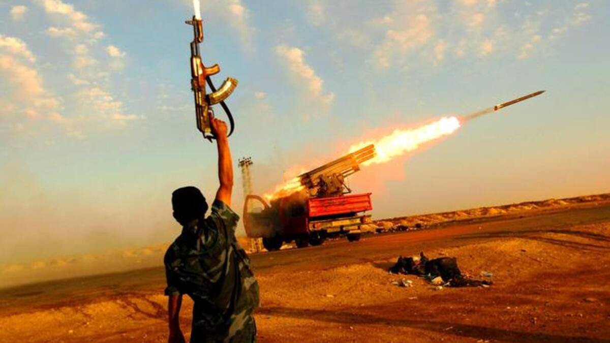 The road to Tripoli: The rebels declare the assassination of Libyan leader in Benghazi (Abd EL-Fattah Younis), and 
this amateurish army enters the final phase of surrounding Gaddafi.  August 15th, rising proud in celebration of taking Tripoli, 
as-bar the scattered Gaddafi attacks- they have more or less secured the capital.