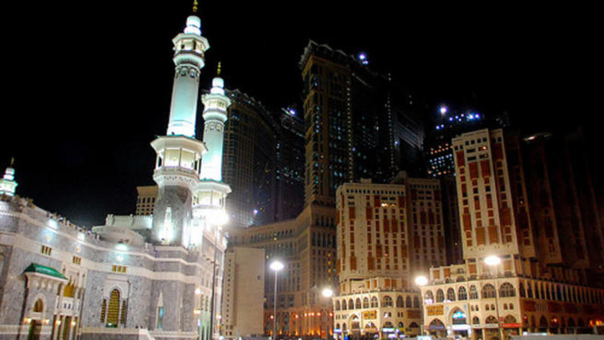 Mecca has grown this last century, and exponentially this decade, from a small, desert town to a sprawling glitzy metropolis. Teeming
 with commerce & spirituality, capped with lofty sites as the 'House of God' (Ka'aba), elevated religiosity, 
as well as skyscrapers, lining the skyscape, Mecca a throwback to the past, strides toward the future.