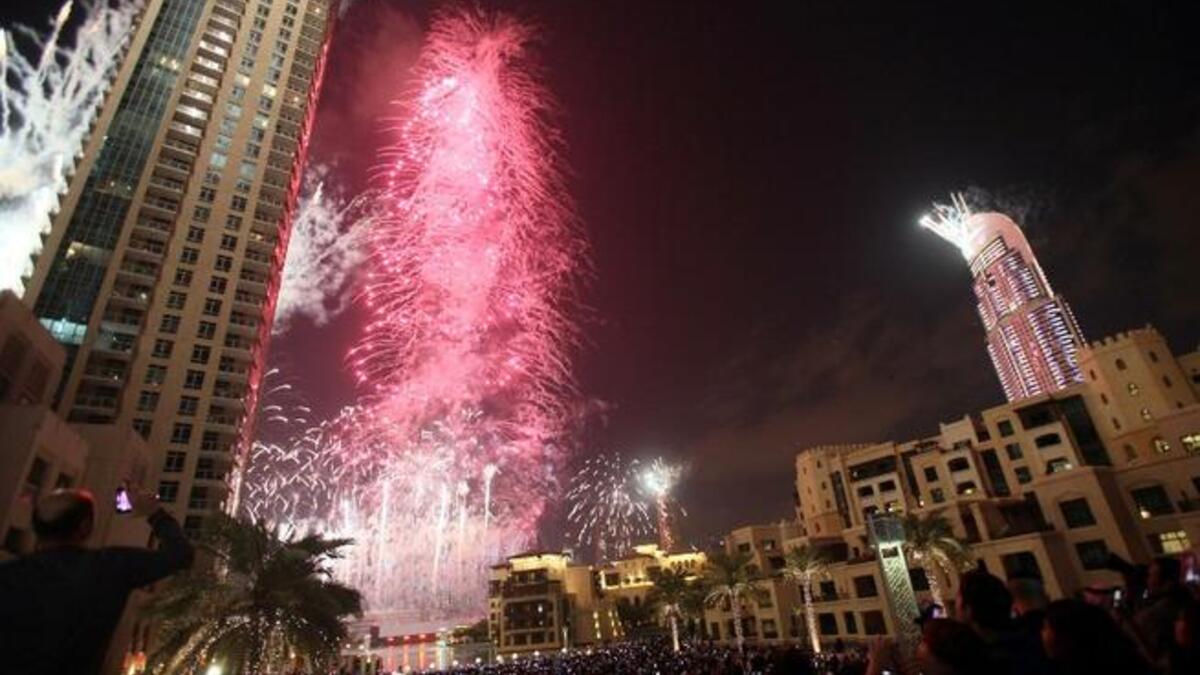 Dubai's Burj Khalifa at New Year 2013