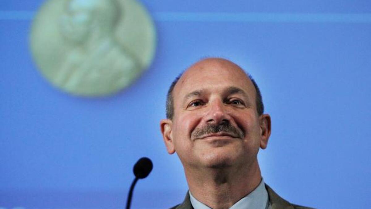 Bruce Beutler: one of the trio of winners for the 2011 Nobel Prize for medicine or physiology, awarded for research on the
human immune system this year, was US scientist Beutler, whose combined contributions may help prevent & cure cancer
& inflammatory diseases. The other co-winners: Luxembourg-born Jules Hoffmann, & Canada-born Ralph Steinman.