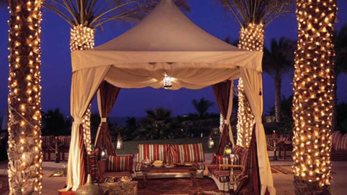 With some Muslims regarding shisha as an ‘‘intoxicant’ for its smokey properties, indulging in some hubbly bubbly might be hard to do during Ramadan. So why not head to decadent Dubai and set up shop in a luxury shisha tent, like this one at the Ritz Carlton to get your Ramadan fix? (courtesy of Ritz Carlton)