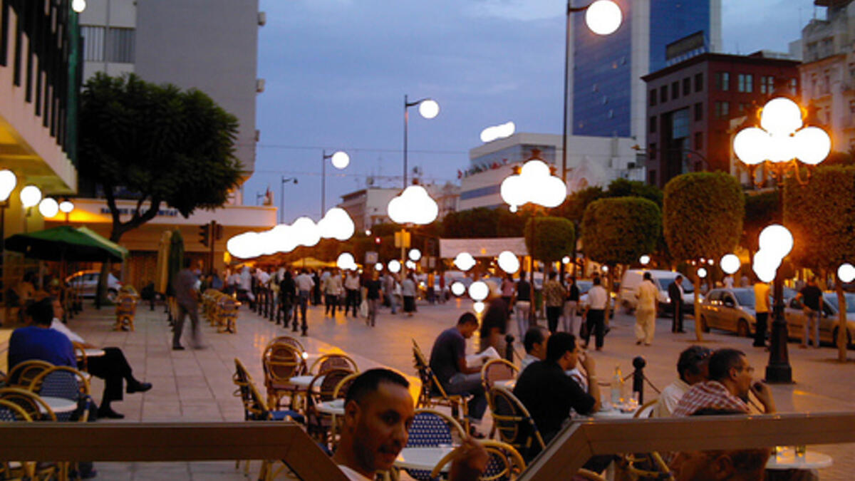Borkeiba street, Tunisia observes Ramadan