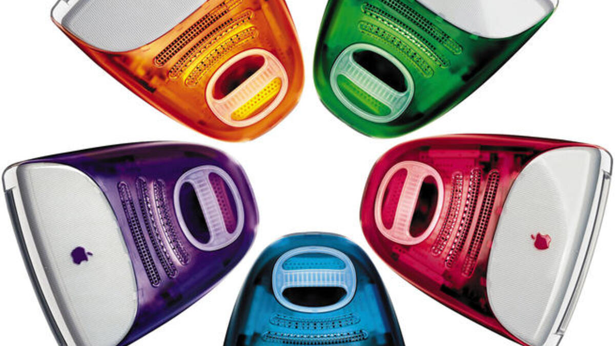 iMac computer was a second-wind groundbreaker for Apple, and hailed Steve Jobs' comeback in 1998. iMac 'to go' 
followed on its back in '99 (the mobile mac-top version): One remembers seeing orange iMac portables hit the scene late 90s? Forerunners to more i-Products, iMac was "next year's computer for more, not last year's computer for less".