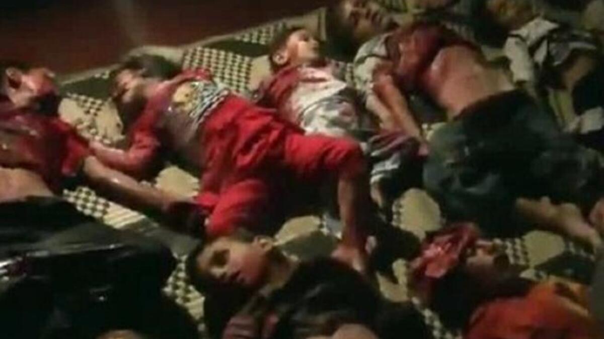 Houla's dead kid line-up is a tipping point.