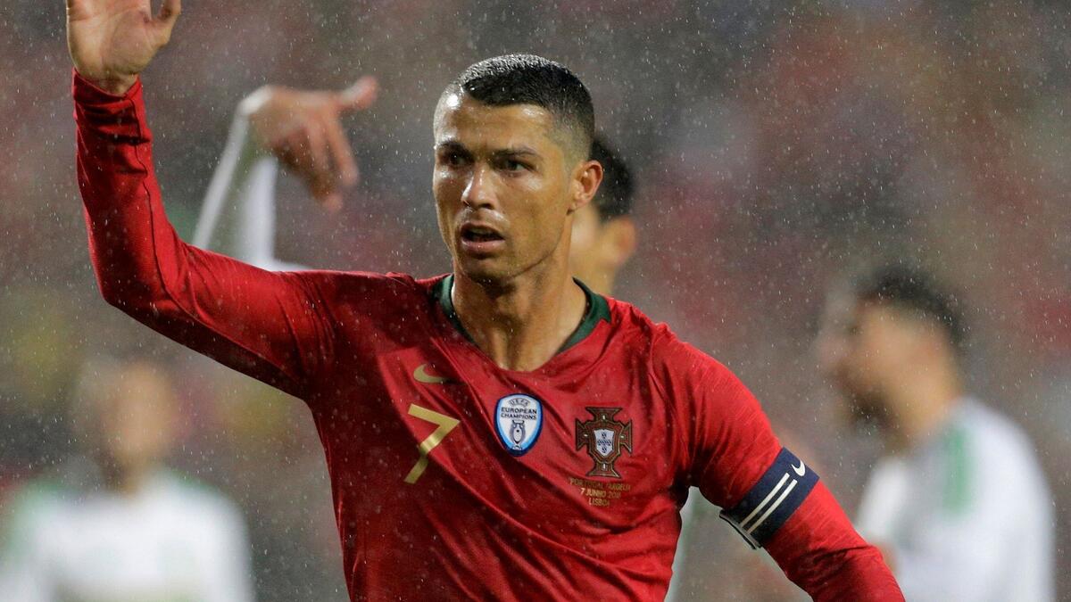 المهاجم البرتغالي كريستيانو رونالدو (ريال مدريد ويوفنتوس)