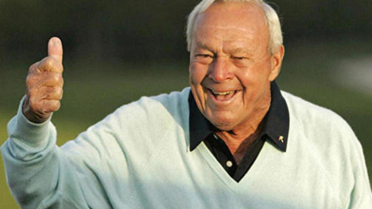 المركز الثالث: لاعب الجولف الأميركي الراحل أرنولد بالمر ومجموع ما حصده خلال مسيرته 1.4 مليار دولار.