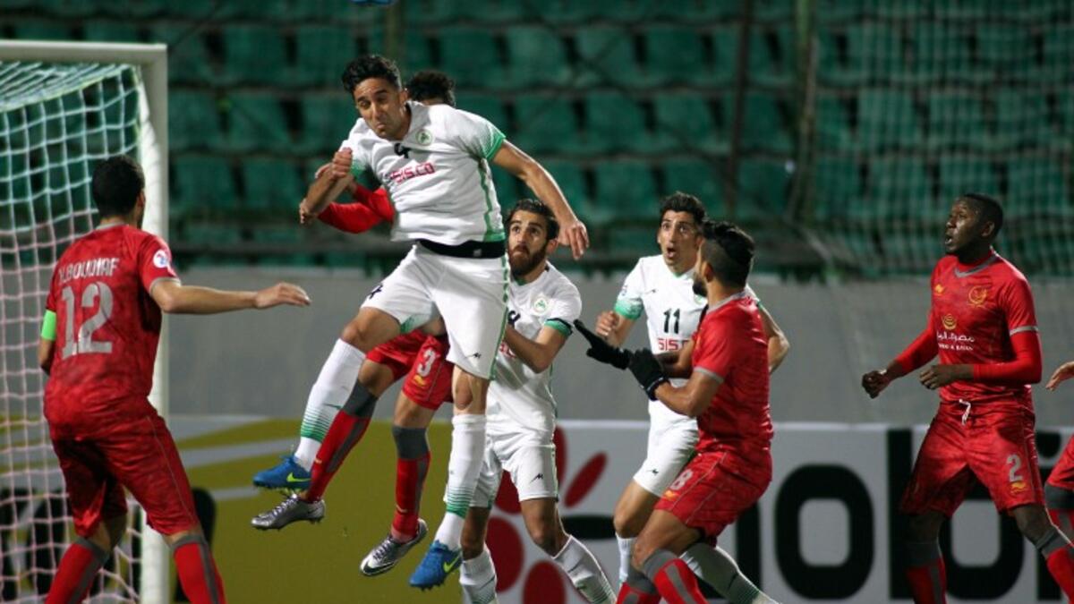 من مباراة ذوب آهن آصفهان الإيراني ولخويا القطري ضمن دوري أبطال آسيا والتي انتهت بالتعادل السلبي.