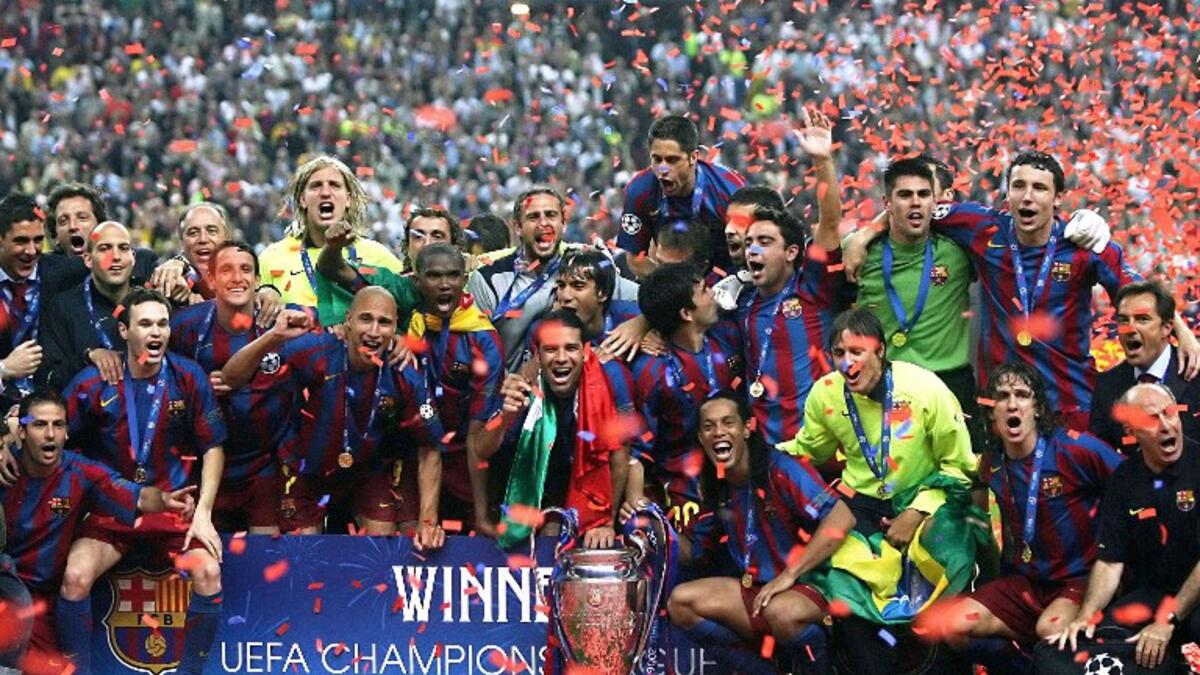 آرسنال 1-2 برشلونة (نهائي 2006): تقدم الإنجليز رغم النقص العددي بعد طرد الحارس ينس ليمان بهدف لسول كامبل، لكن دخول هنريك لارسون مكن البارسا من قلب النتيجة بهدفين من صنعه عن طريق جوليانو بيليتي وسامويل إيتو ليظفر الكتالان باللقب.