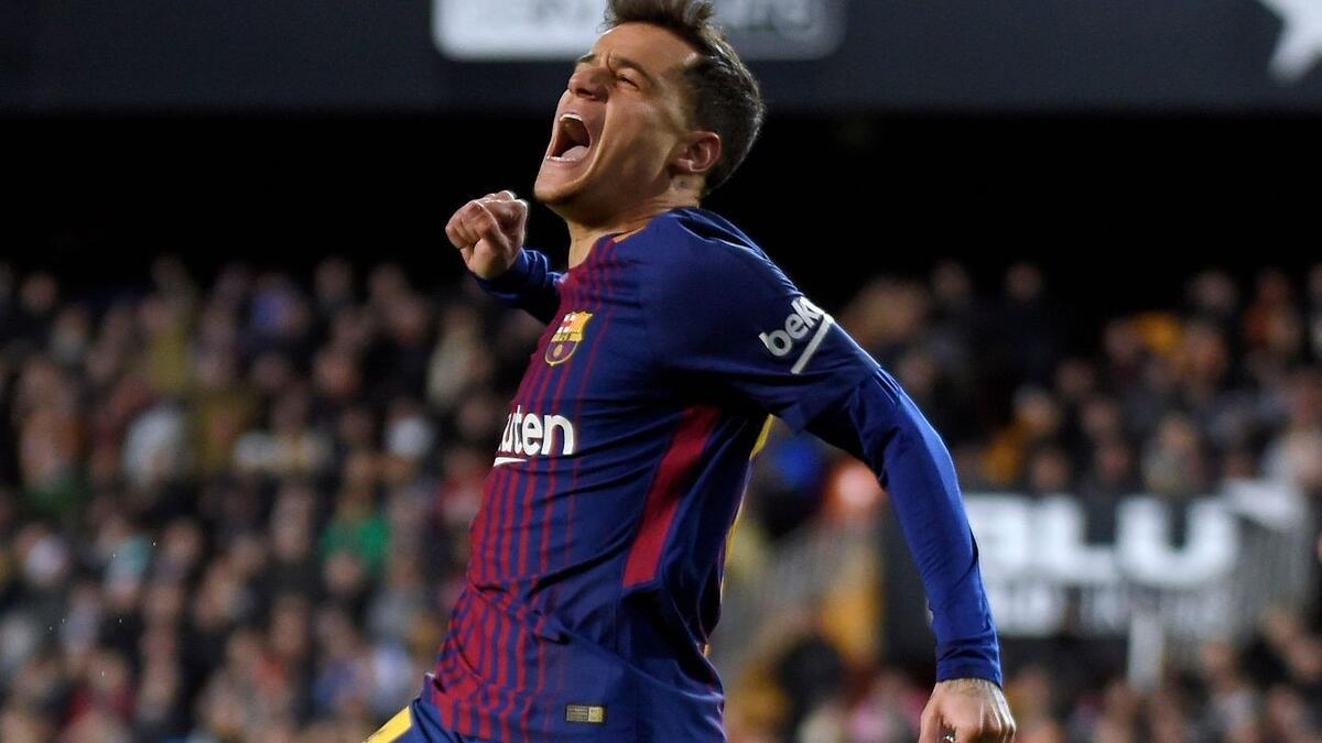 المركز الخامس: البرازيلي فيليب كوتينيو جناح برشلونة بقيمة 171.3 مليون يورو