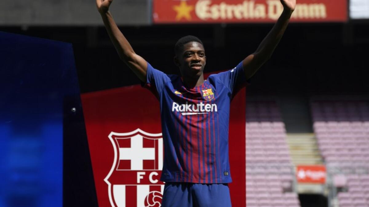 المراكز الرابع: الفرنسي عثمان ديمبيلي جناح برشلونة (20 عاماً): ينتهى عقده في 2022، وقد ارتفعت قيمته السوقية الحقيقية من 92.5 إلى 137.5 مليون يورو، بزيادة قدرها 46 مليون يورو.