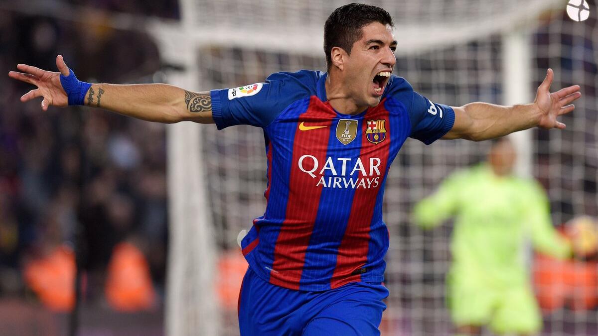 8- المهاجم الأوروغوياني لويس سواريز (برشلونة).