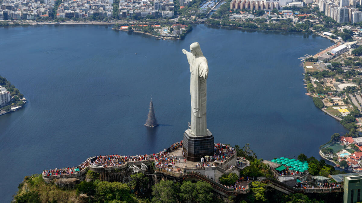 Christ the Redeemer: an Art Deco statue of Jesus Christ in Rio de Janeiro, Brazil, created by French sculptor Paul Landowski. (Shutterstock/ File Photo)