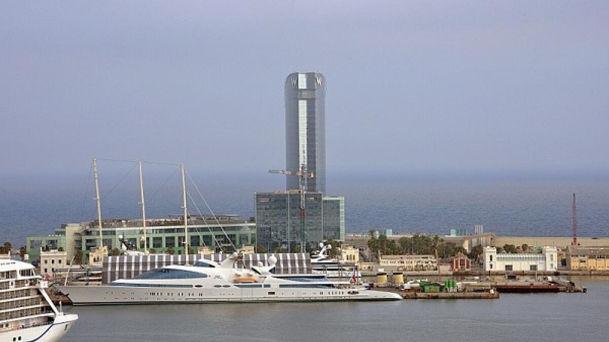 6. Yas - Hamdan bin Zayed bin Sultan Al Nahyan

This slightly odd looking superyacht is the property of Hamdan bin Zayed bin Sultan Al Nahyan, an Emirati politician and member of the royal family. It was apparently dolphin inspired, but looks a little bit more like a spaceship in water.
(Wikipedia - Creative Commons - Harvey Barrison)