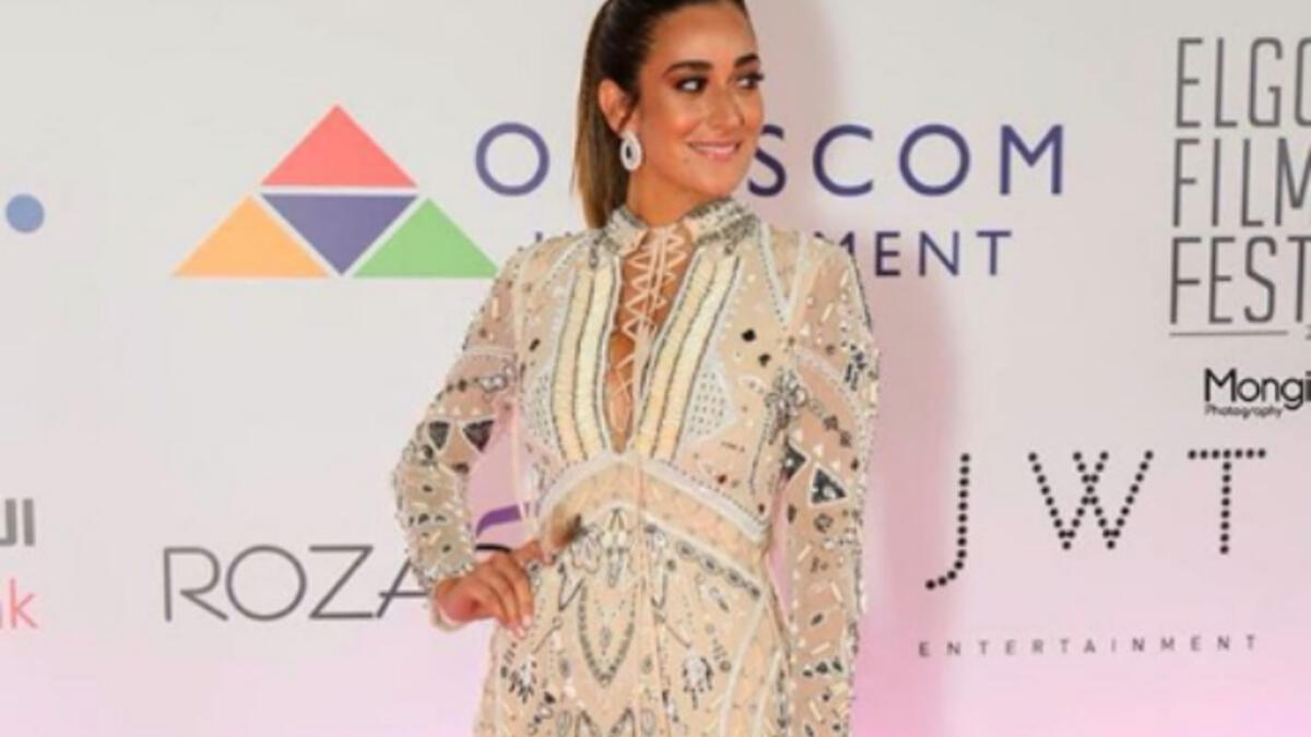 Egyptian actress Amina Khalil does not only celebrate her natural beauty, but also has a unique elegance