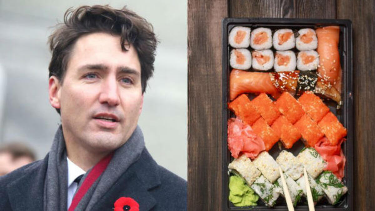 يعشق رئيس وزراء كندا الوسيم"جاستن ترودو" المأكولات الآسيوية وبخاصة طبق السوشي.