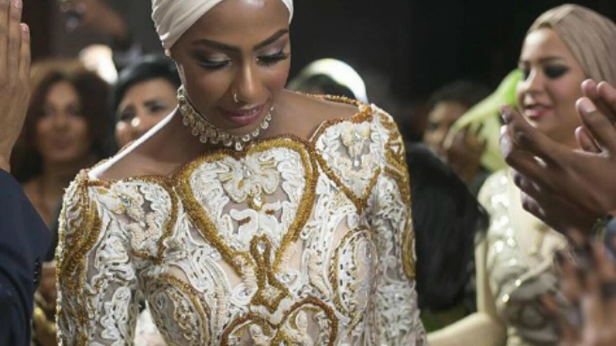 Just look at that wedding gown by Amna ElShandaweely. It screams uniqueness, culture, and style.