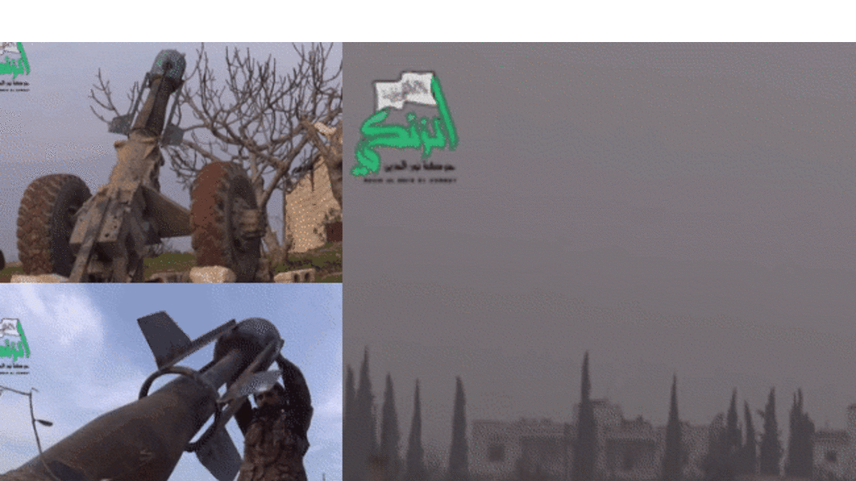 The Hell Cannon is a Syrian civil war exclusive, having been introduced by the Ahrar al-Shamal brigade in May 2013. This portable DIY mortar features a repurposed propane bottle filled with explosives as a projectile. Despite its short range, the Hell Cannon has been widely adopted by other rebel groups in the conflict.