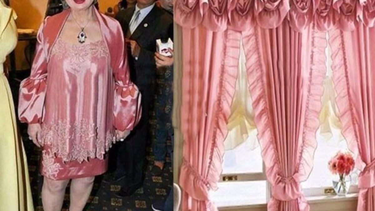 سخر نشطاء مواقع التواصل الاجتماعي من إطلالة الفنانة المصرية فادية عبدالغني في إحدى المناسبات الفنية التي شاركت بها مؤخرًا ظهرت فادية خلال الاحتفال بإطلالة غير متوقعة حيث ارتدت فستان باللون الوردي وقد شبهه البعض بملابس النوم والبعض الأخر شبهه بالستائر.