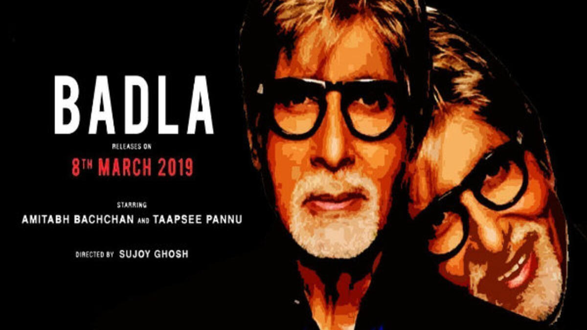 Badla: تدور أحداثه حول رجل أعمال يخرج بكفالة بعد اعتقاله لقتله عشيقته المتزوجة، حيث يستأجر محاميًا مخضرمًا في إعداد الشهود. من بطولة أميتاب باتشان وتابسي بانو ومن المقرر عرضه في 8 مارس 2019.