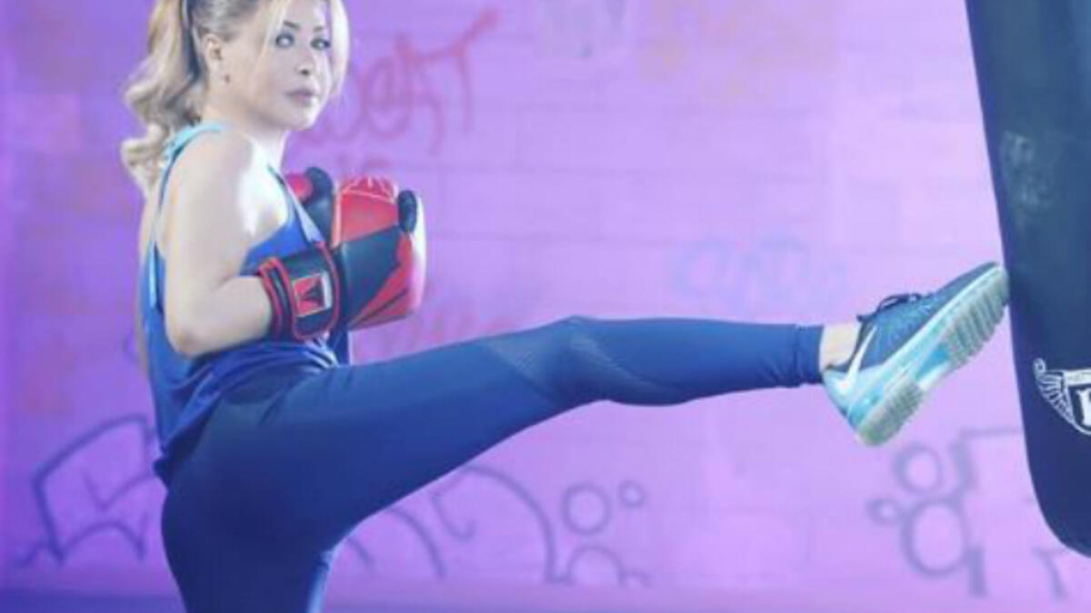 Nawal Al Zoghbi took her new gym addiction to her latest music video release Alou They Said