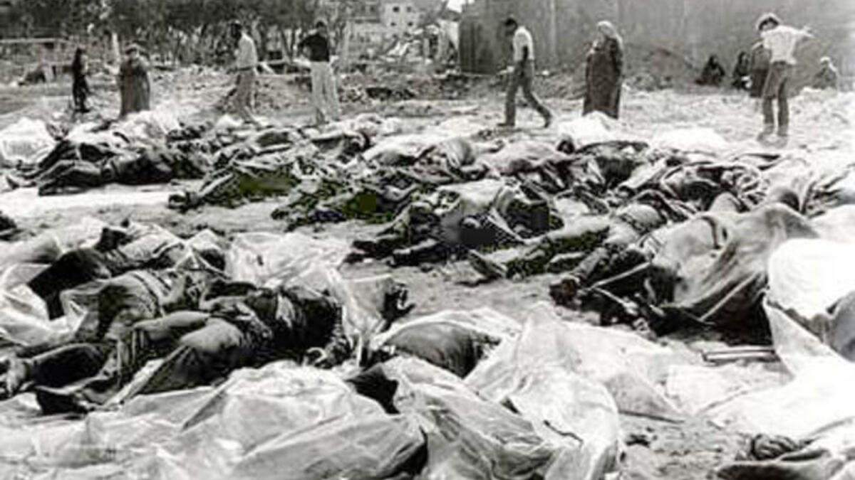 sabra and shatila massacre compared to Syria's Houla.