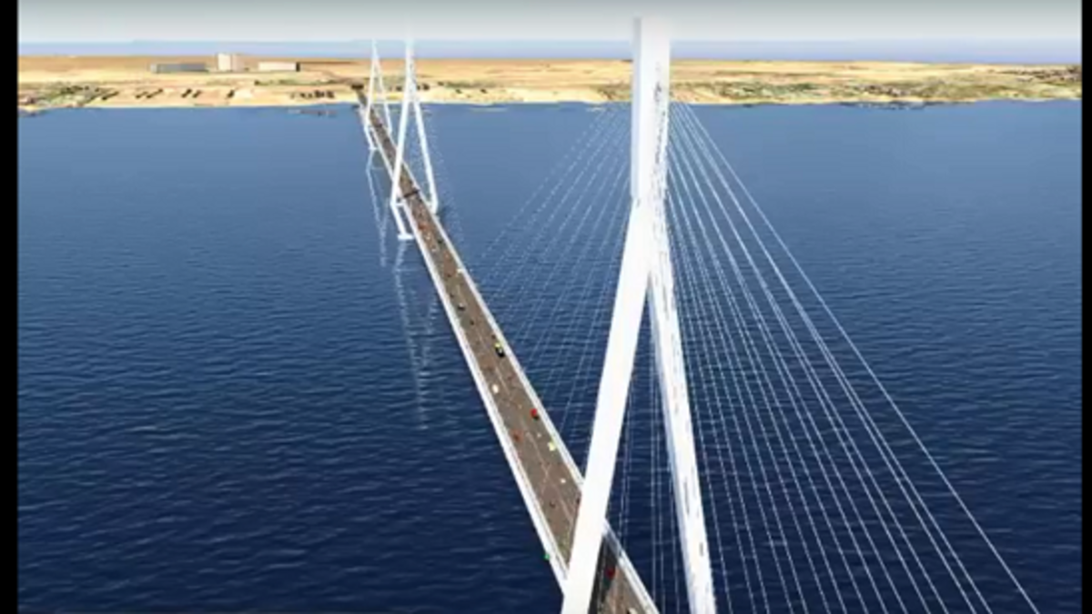 تتراوح تكلفة بناء الجسر من بين 4 إلى 5 مليارات دولار.