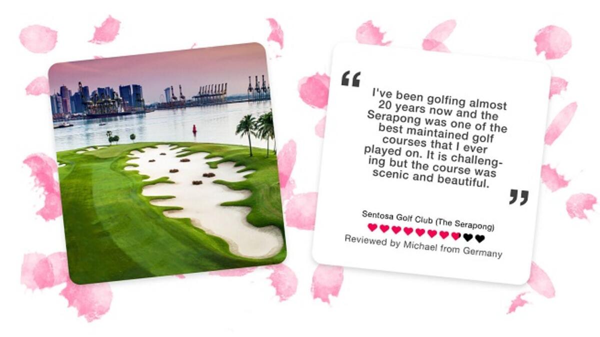 The Most Loved Course in Singapore is: Sentosa Golf Club (The Serapong).
Opened in 1982, the Serapong is a challenging par-72 course and is one of the top 5
championship courses in Asia. The course was recently renovated in 2007 and now boasts
bunker complexes and water hazards.