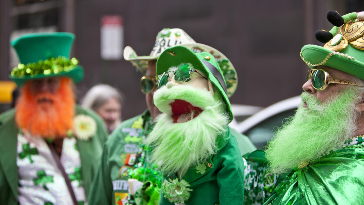 ST. PATRICK'S DAY (IRELAND) 
Saint Patrick’s Day is a cultural and religious celebration held every year on March 17th to mark the anniversary of the death of Ireland’s patron saint Saint Patrick. The day also commemorates the arrival of Christianity in Ireland  (Shutterstock)