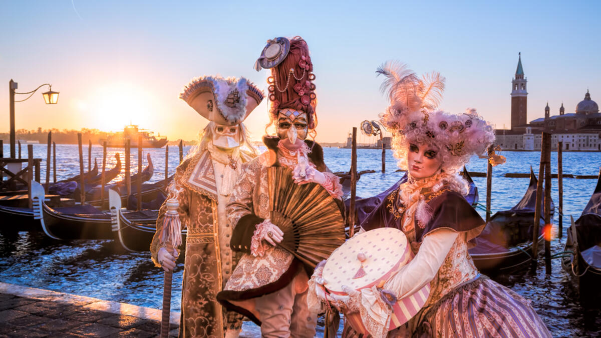 CARNIVAL OF VENICE
Carnevale di Venezia or Venice Carnival dates all the way back to the 11th century, but came to international acclaim in the 18th century (Shutterstock)