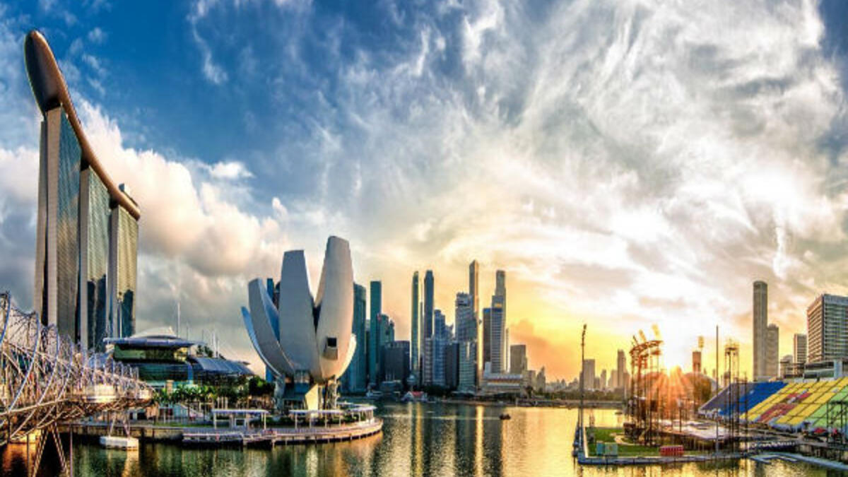 المرتبة التاسعة: سنغافورة، عاصمة جمهورية سنغافورة.