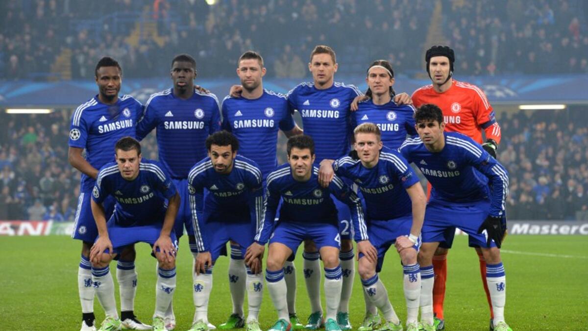 فريق تشلسي ومجموع قيم لاعبيه 617.8 مليون يورو.