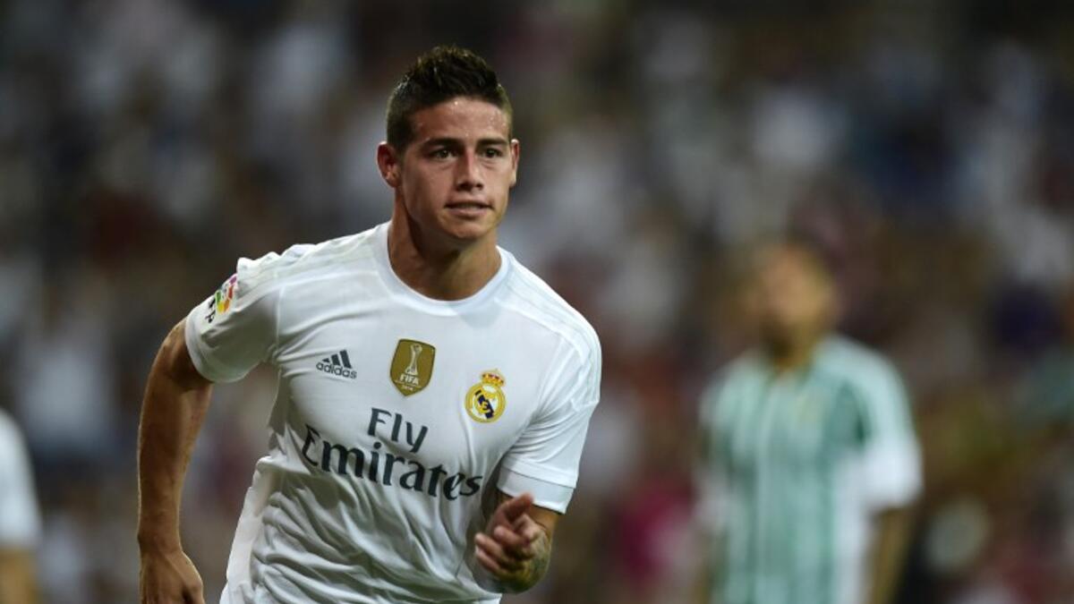 6- لاعب الوسط المهاجم الكولومبي خاميس رودريغيز (ريال مدريد): بما مجموعه 29 مليون دولار