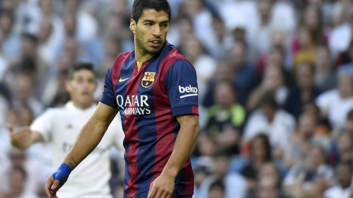 Suarez during El Clasico