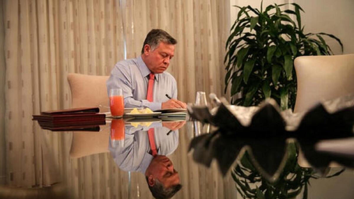 ألف كتابًا بعنوان "فرصتنا الأخيرة: السعي نحو السلام في وقت الخطر" تحدث عن الصراع في الشرق الأوسط والعقبات التي تواجه حل هذا الصراع، كما وكتب 6 أوراق نقاشية لدعم عملية الإصلاح والحوار والديموقراطية في الأردن.