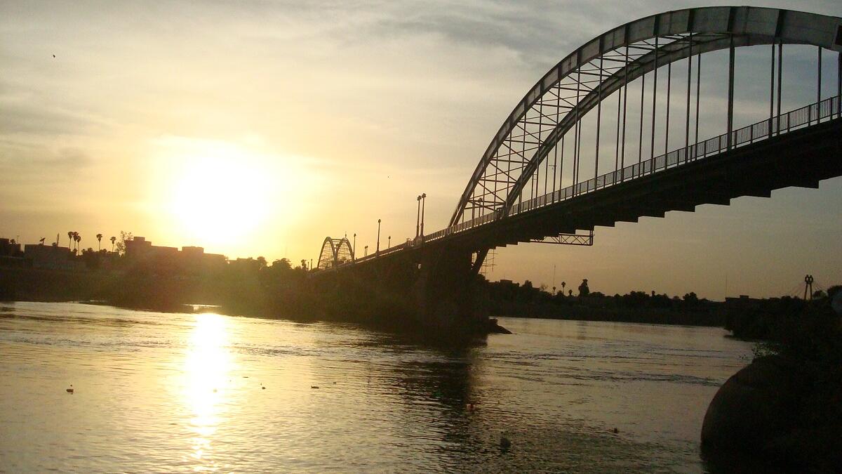 إقليم الأحواز العراقي - 53.5 درجة مئوية.