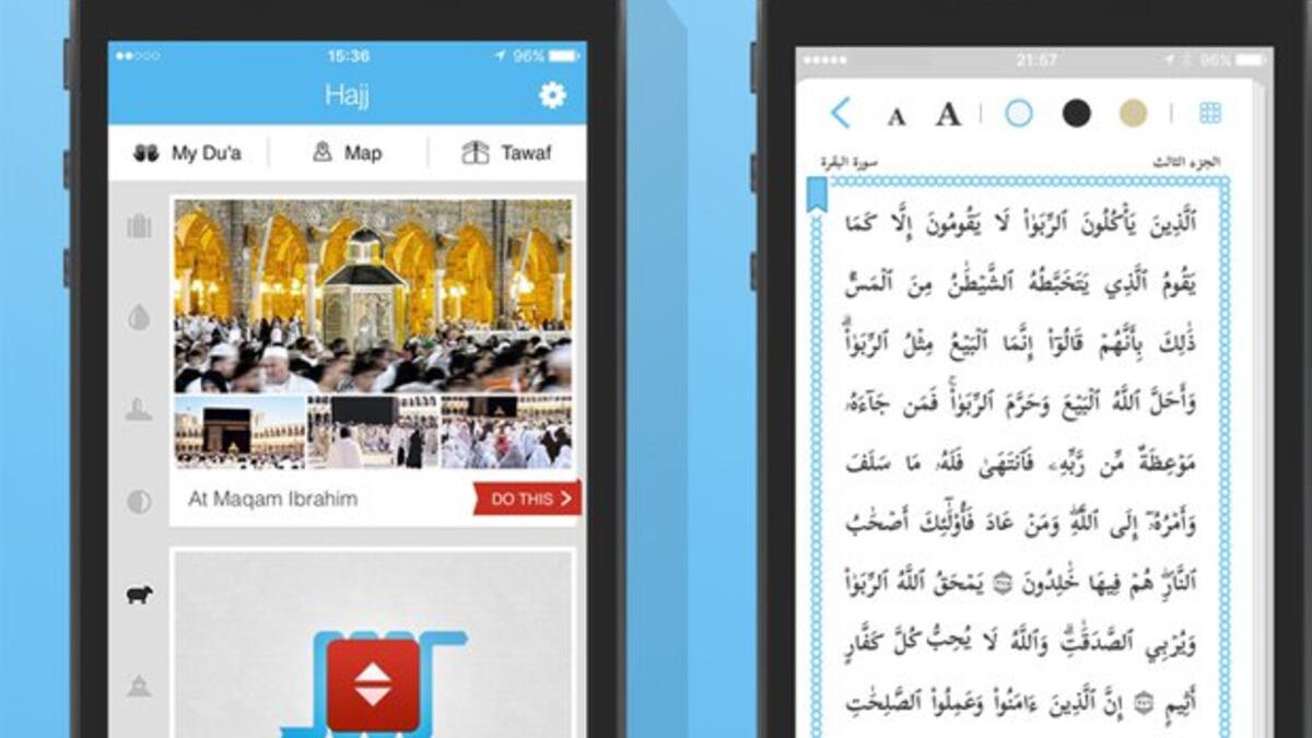 تطبيق سلام:  يتضمن مواعيد الصلاة مع تنبيهات دائمة، كما يحدد موقع المستخدم مع تزويده بالمعلومات التي يحتاج إليها للوصول إلى وجهته. يتضمن قارئاً للقرآن ودليلاً شاملاً للحج والعمرة خطوة بخطوة