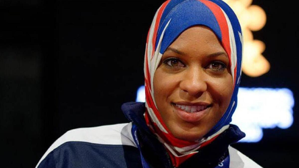 ابتهاج محمد أول رياضية أمريكية محجبة تشارك هذا العام في اولمبياد ريو 2016.