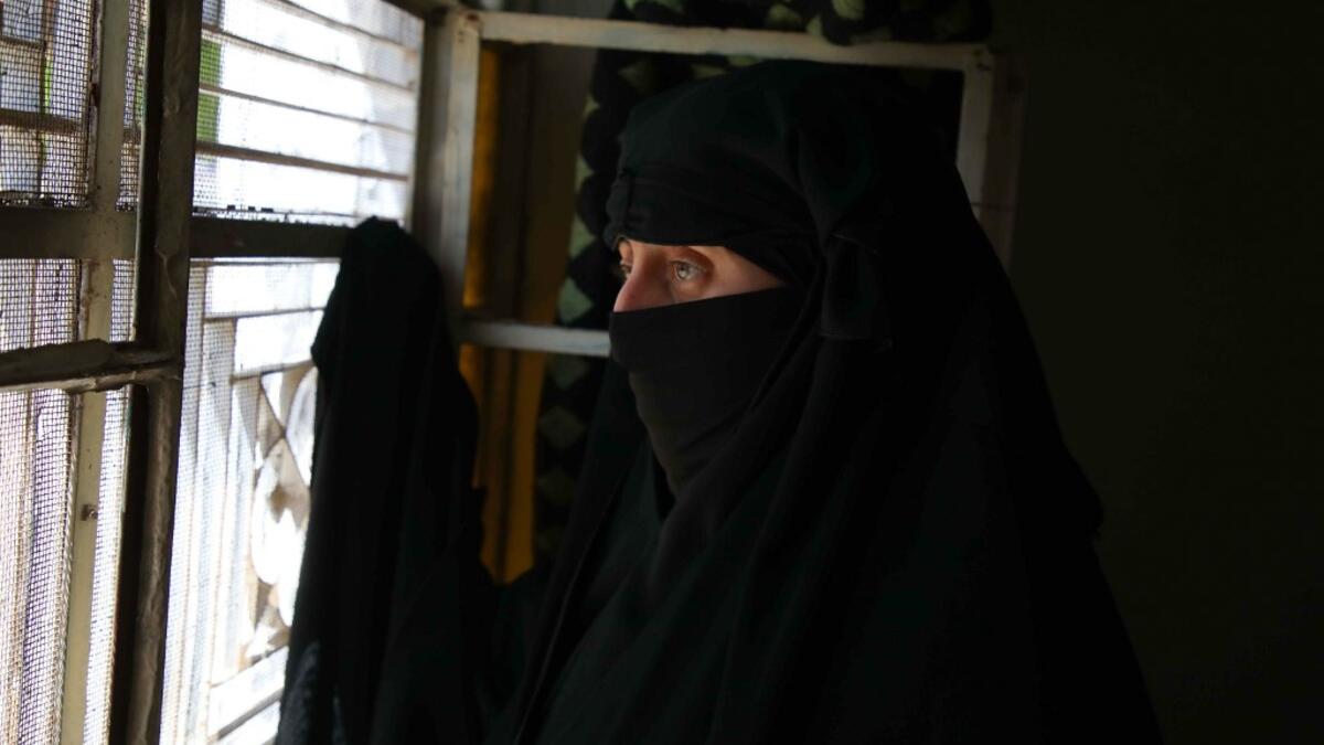 Dbeis says she was two months pregnant when she was detained in August 2014 in the Eastern Ghouta suburbs of Damascus, accused of working with rebels; an allegation she denies. Aaref WATAD / AFP