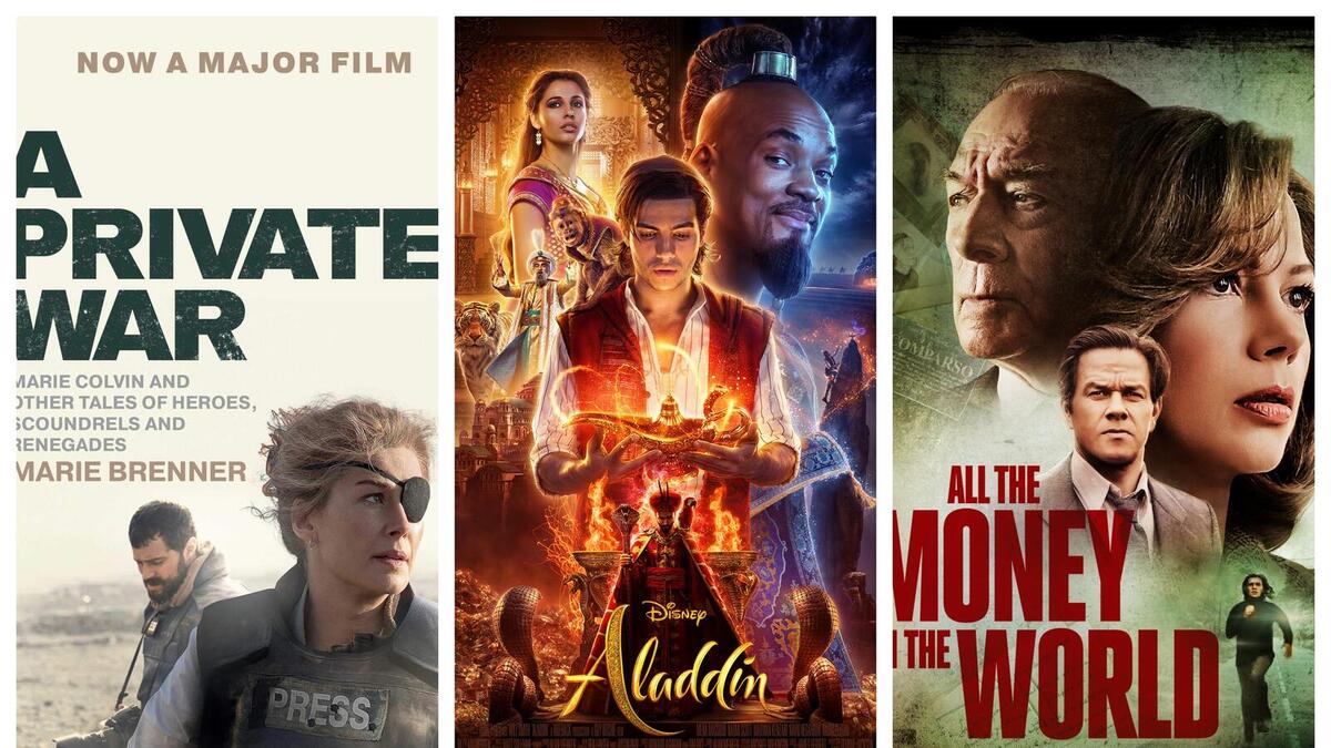 2017: All the Money in the World للمخرج "ريدلي سكوت"، فيلم "علاء الدين" للمخرج "غاي ريتشي"، وفيلم ايه برايفيت وور (حرب خاصة) - ماثيو هاينمان (الولايات المتحدة الأمريكية)