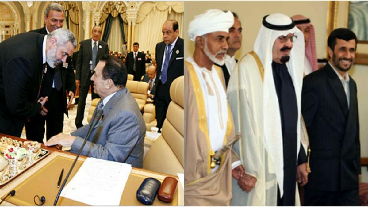 الثانية في 28 - مارس (2007) بالرياض، جددت فيه السعودية الالتزام العربي بالسلام العادل والشامل كخيار استراتيجي، وأكدت على أن التصور العربي للحل السياسي لما يواجهه العراق يستند إلى احترام وحدته وسيادته.