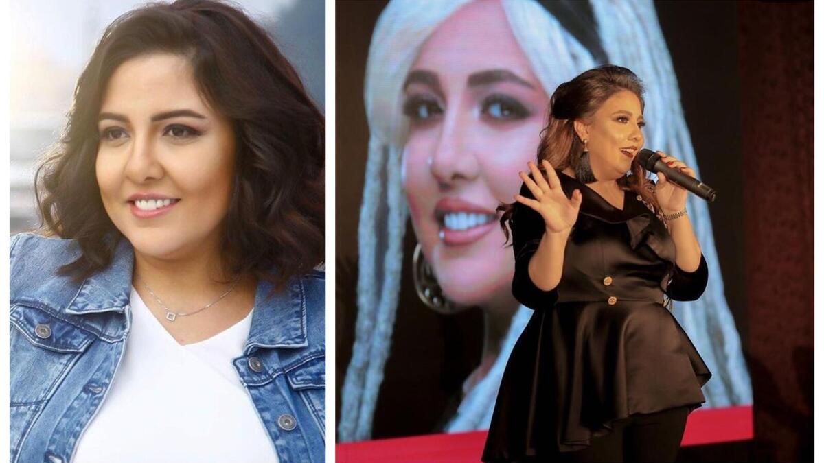 النجمة المصرية مي كساب من حفل إطلاق ألبومها بستايل كلاسيكي