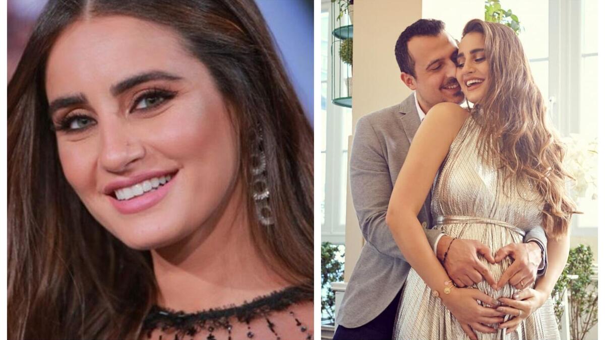 إيميه صياح تعلن حملها من زوجها رجل الأعمال خالد