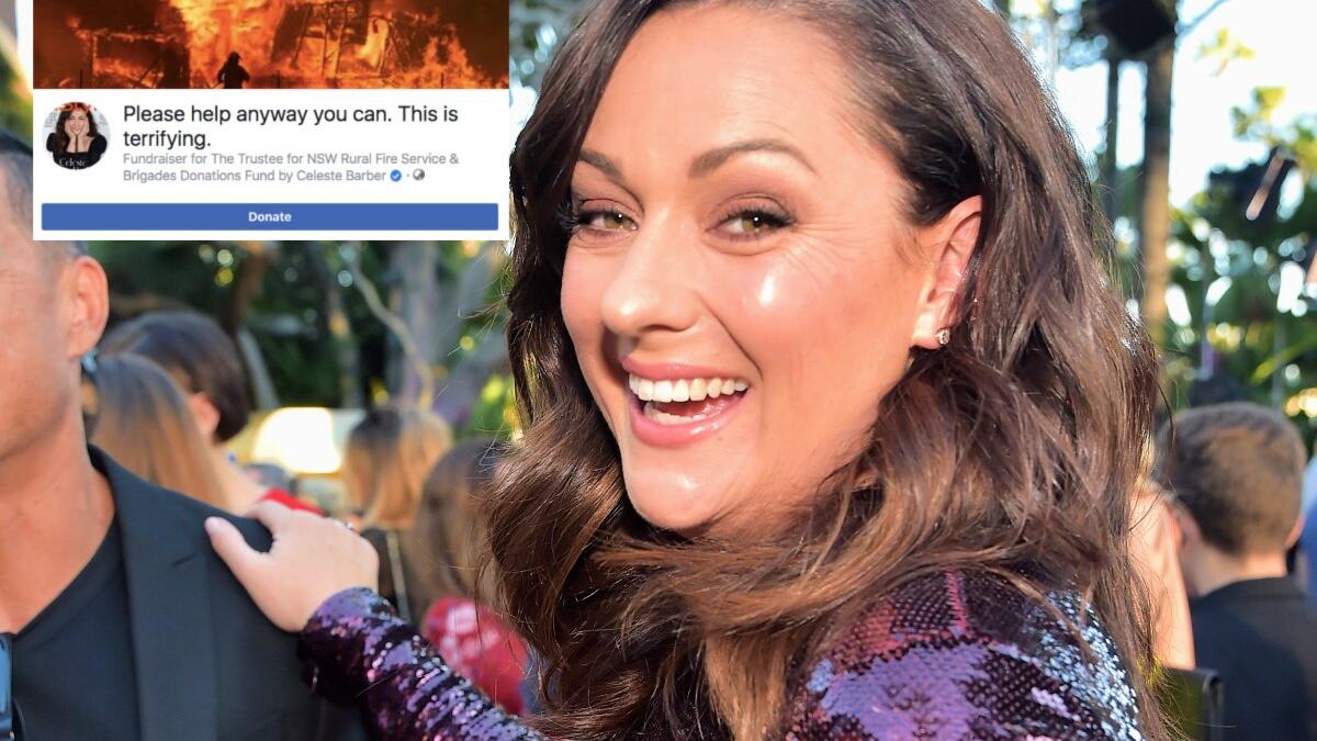 نجحت الممثلة الأسترالية "سيليست باربر" في جمع 22 مليون دولار لمساعدة دائرة إطفاء الحرائق الريفية في نيو ساوث ويلز في مكافحة حرائق الغابات المدمرة في جميع أنحاء الولاية.