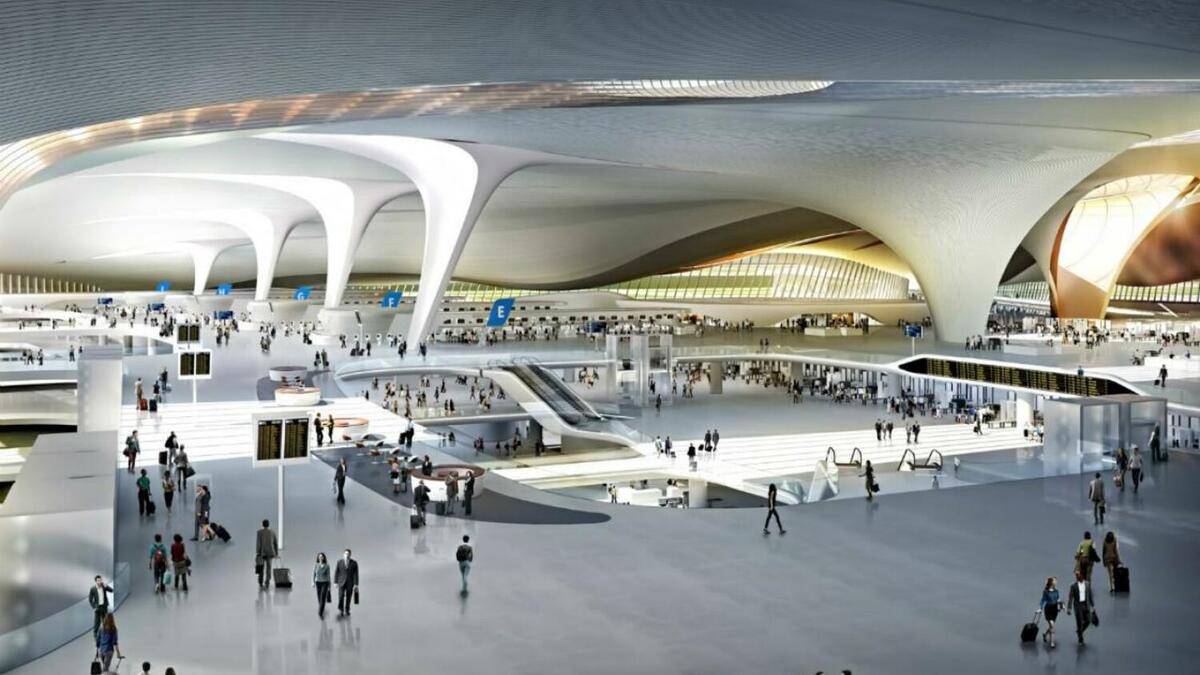 ويضم "مطار بكين داشينغ الدولي" أول تصميم عالمي لمنصتي مغادرة ووصول بطابقين.