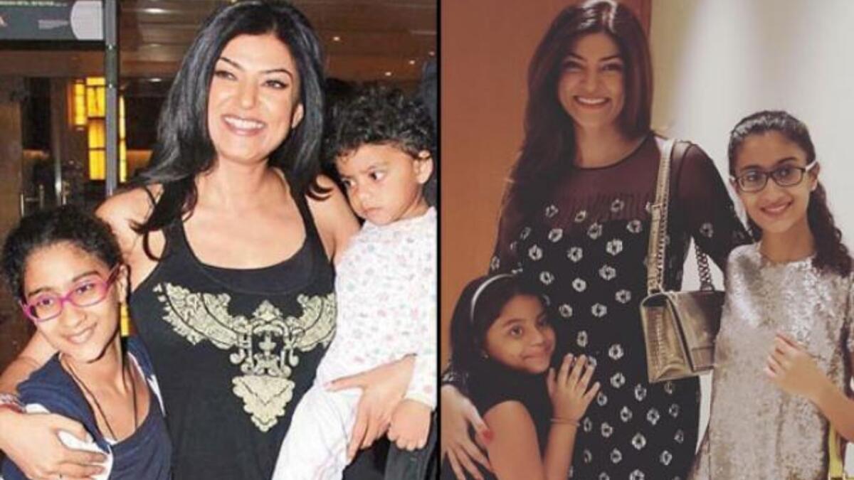 التبني  في المجتمع الهندي، صلة الدم وأن يكون للشخص أبناء من صلبه بعد الزواج، هو أمر من القواعد الأساسية التي لا يجب خرقها، ولكن الأمر كان مختلفًا بالنسبة للممثلة وملكة جمال الكون "سوشميتا سين"، التي لديها ابنتين بالتبني وهي عزباء، ويُذكر أنها سبق وقالت إنها لا تحتاج إلى رجل في حياتها لتربية أطفال.