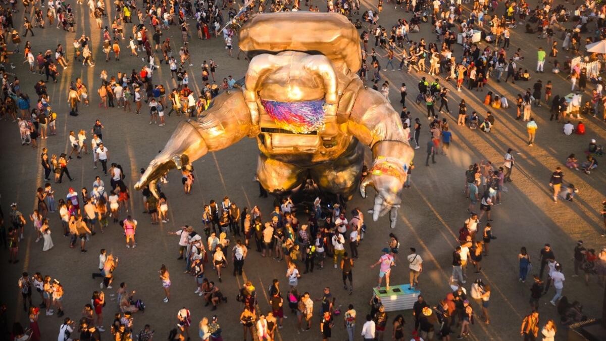 Festival atmosphere at the 2019 Coachella Valley Music And Arts Festival - Weekend 2 on April 21, 2019 in Indio, California. Presley Ann/Getty Images for Coachella/AFP